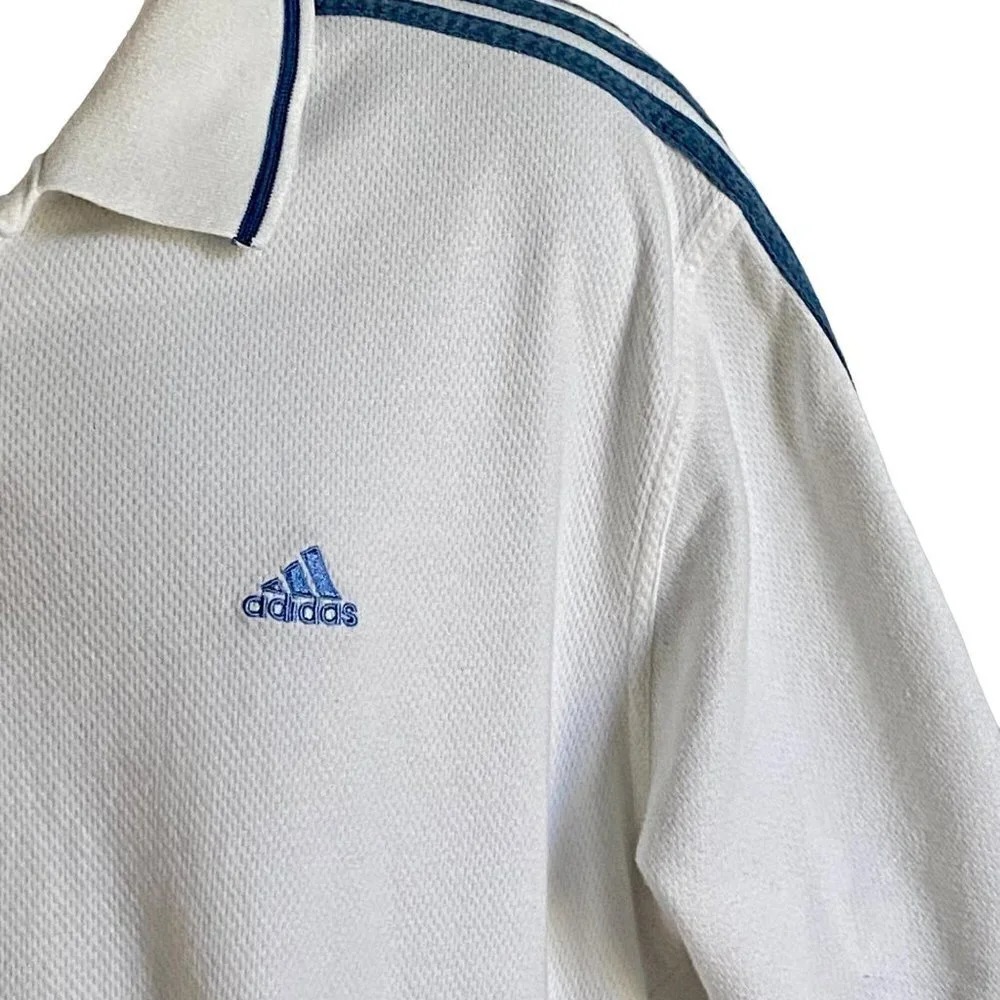 Adidas White Polo Shirt Mens Size XL